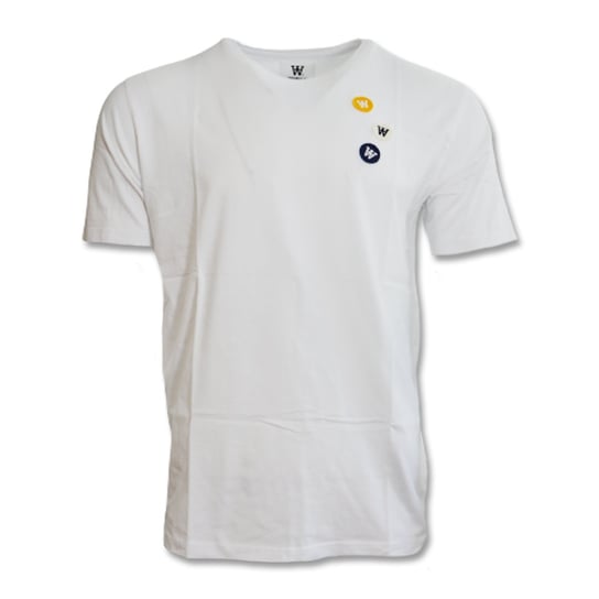 Koszulka Wood Wood Ace Patches T-shirt White - 10235704-2222-White-XL Inna marka