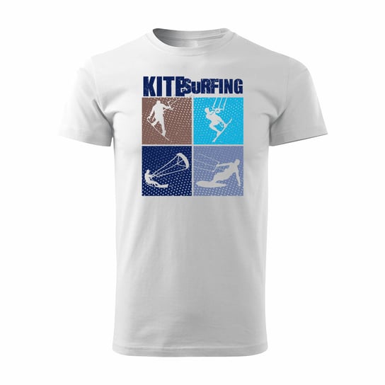 Koszulka z dla kitesurfing kitesurfingiem biała REGULAR-L TUCANOS