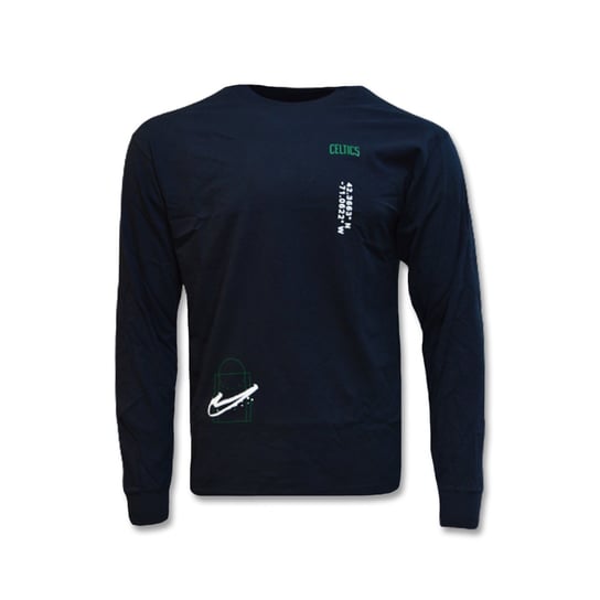 Koszulka z długim rękawem Nike Boston Celtics Courtside Max90 Longsleeve T-shirt Black - DR6335-010-S Nike