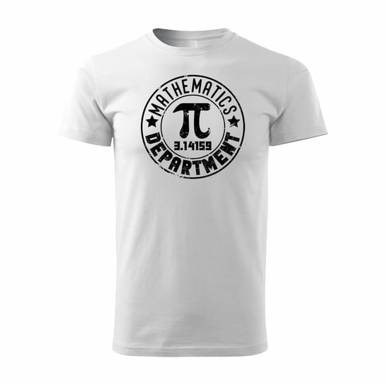 Koszulka z motywem liczby liczba liczbą PI dla matematyka miłośników matematyki męska biała-L TUCANOS