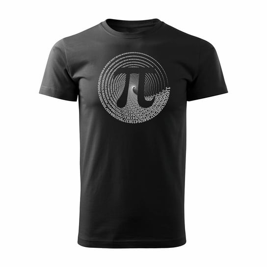 Koszulka z motywem liczby liczba liczbą PI dla matematyka miłośników matematyki męska czarna-S TUCANOS