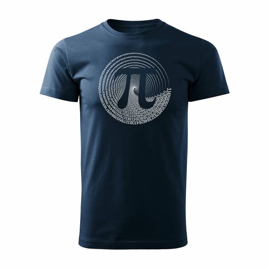 Koszulka z motywem liczby liczba liczbą PI dla matematyka miłośników matematyki męska granatowa-L TUCANOS