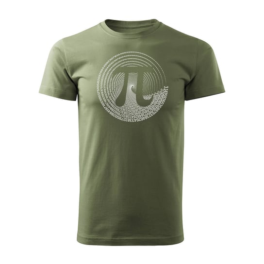 Koszulka z motywem liczby liczba liczbą PI dla matematyka miłośników matematyki męska khaki-L TUCANOS