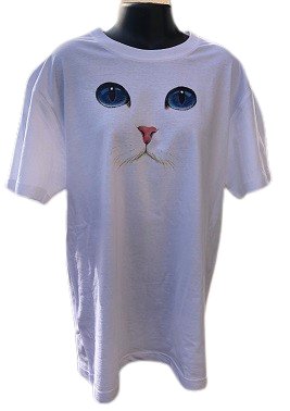 Koszulka Z Nadrukiem Kot Oczy Kota Dla Miłośników Kotów  Roz. M Prezent Inna marka