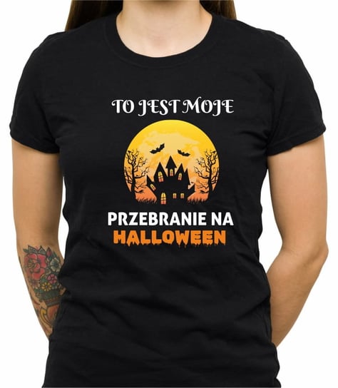 Koszulka Z Nadrukiem, Przebranie Na Halloween, Damska, Czarna, Rozmiar Xl Inna marka