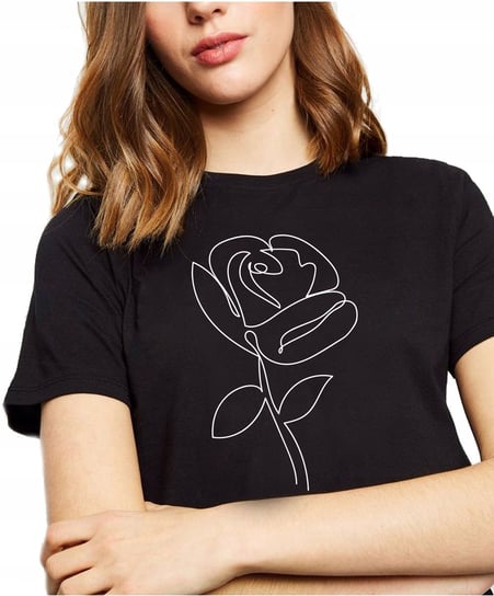 Koszulka Z Nadrukiem Róża Kwiat Prezent R.L Y4 Inna marka