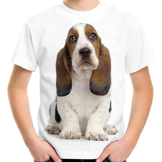 Koszulka z psem Basset hound dziecięca JHK