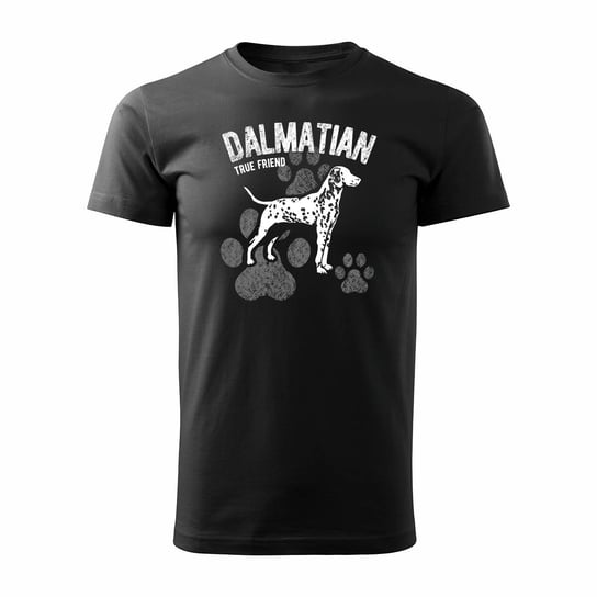 Koszulka z psem Dalmatyńczyk dalmatyńczykiem męska czarna-L TUCANOS