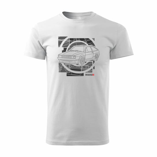 Koszulka z samochodem VW Scirocco męska biały REGULAR - XL Topslang