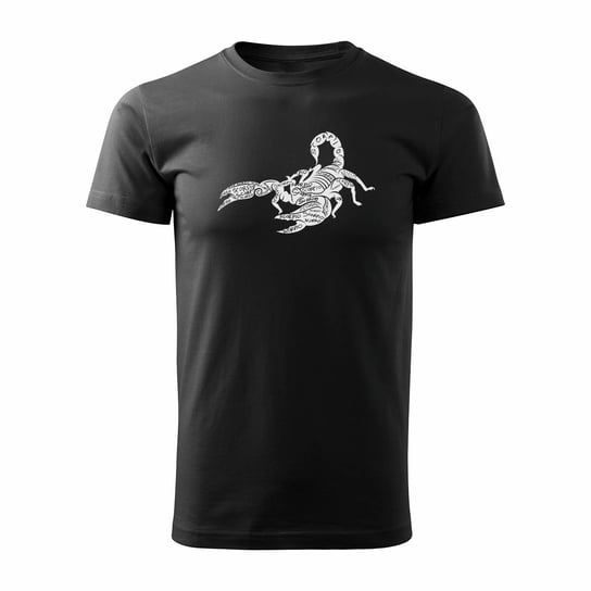Koszulka ze skorpionem znak zodiaku skorpion skorpiony męska czarna REGULAR-XXL TUCANOS