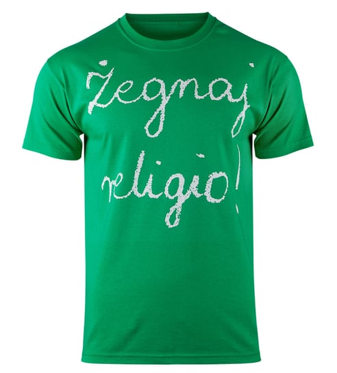 koszulka ŻEGNAJ RELIGIO! zielona-L Inny producent
