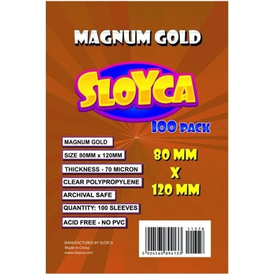 Koszulki Magnum Gold 80x120mm (100szt) SLOYCA Baldar
