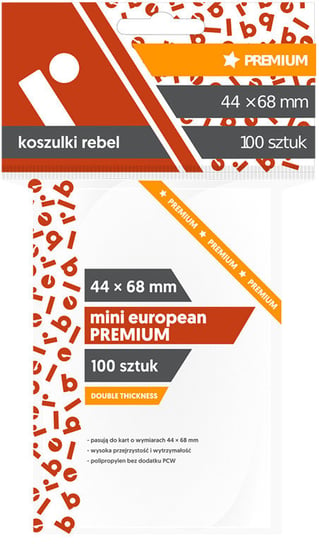 Koszulki na karty Mini European Premium, Rebel Rebel