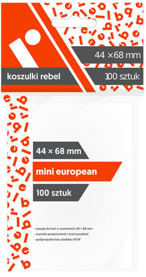 Koszulki na karty Mini European, Rebel Rebel