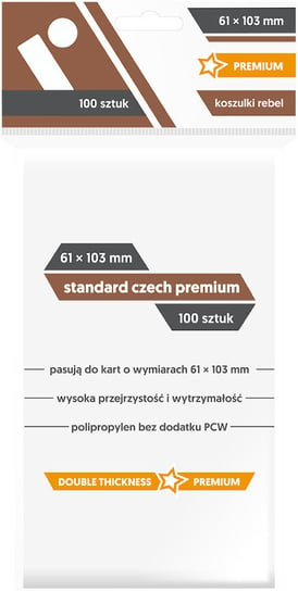 Koszulki na karty Standard Czech Premium, Rebel Rebel