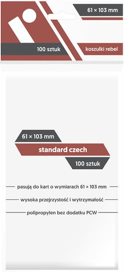 Koszulki na karty Standard Czech, Rebel Rebel
