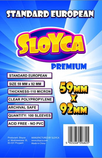 Koszulki na karty - Standard European Premium (59x92 mm) - 100 szt. SLOYCA