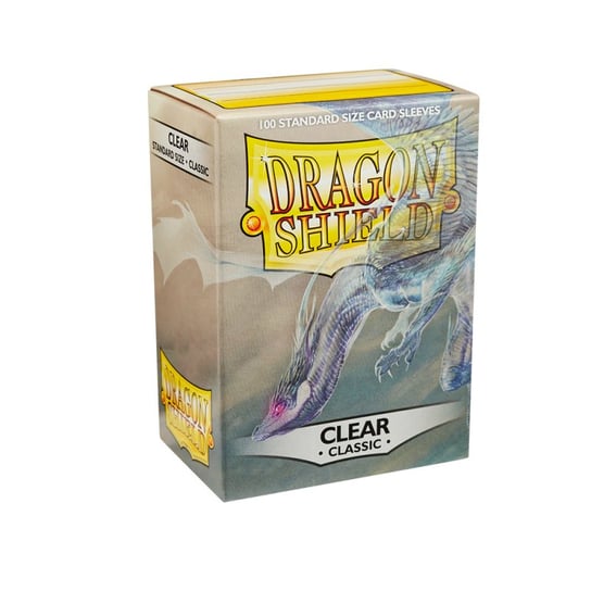 Koszulki PREMIUM na karty talię Pokemon MtG Magic Classic Dragon Shield Sleeves protektory Przezroczyste (100 sztuk) Dragon Shield