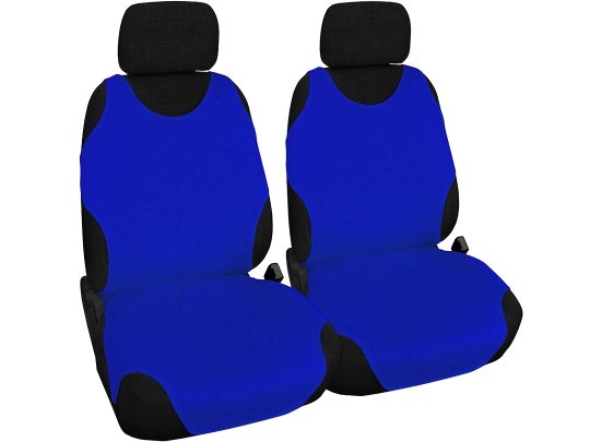 Koszulki samochodowe bawełna 1+1 (niebieskie) Pok-ter