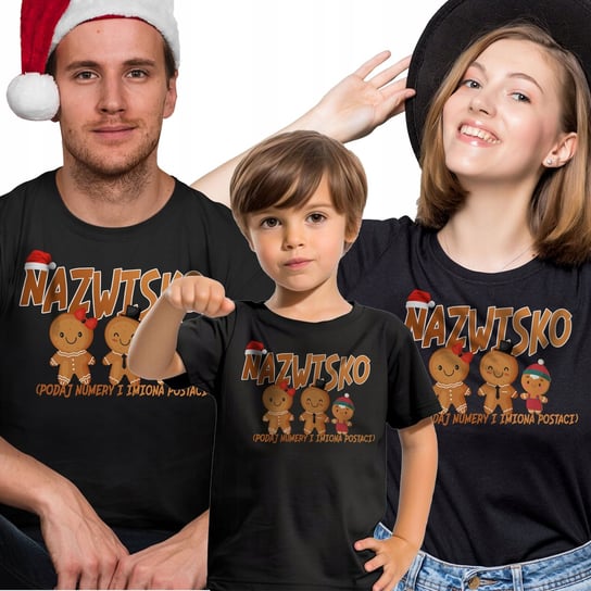 Koszulki Świąteczne Z Ciastkiem Dla Rodziny Dla Taty Mamy Prezent M Y4 Inna marka