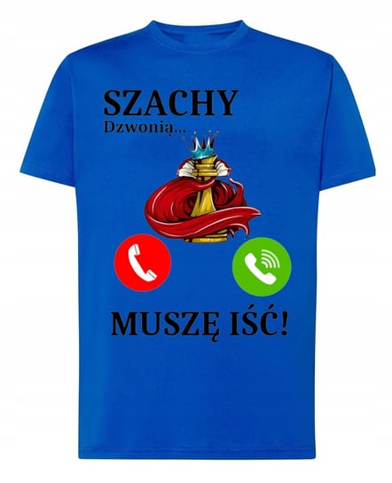 Koszulki T-Shirt męski nadruk Szachy Dzwonią Muszę Iść! r.XS Inna marka