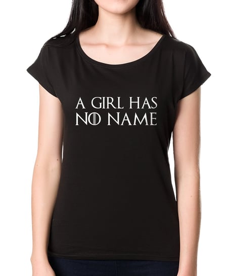 Koszulkowo, T-shirt damski, Girl Has No Name, czarny, rozmiar M Koszulkowo