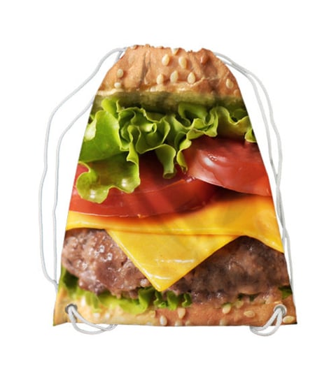 Koszulkowo, worek - plecak, Burger Koszulkowo