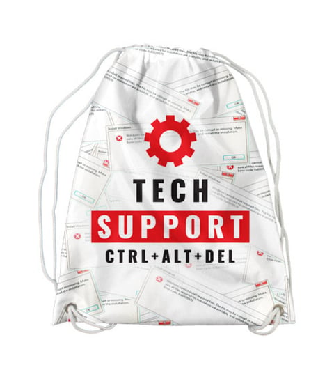 Koszulkowo, worek - plecak, Tech Support Koszulkowo