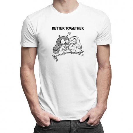 Koszulkowy, Better together, męska koszulka z nadrukiem Koszulkowy