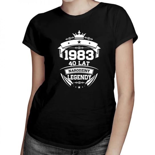 Koszulkowy, Koszulka damska, 1983 Narodziny legendy 40 lat, rozmiar S Koszulkowy