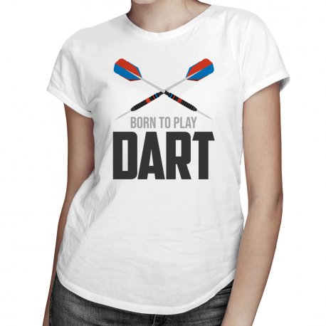 Koszulkowy, Koszulka damska, Born to play dart, rozmiar XL Koszulkowy