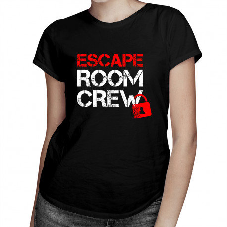 Koszulkowy, Koszulka damska, Escape room crew, rozmiar L Koszulkowy