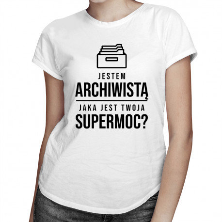 Koszulkowy, Koszulka damska, Jestem archiwistą, jaka jest Twoja supermoc?, rozmiar XXL Koszulkowy
