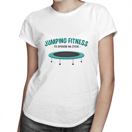Koszulkowy, Koszulka damska, Jumping fitness to sposób na życie, rozmiar L Koszulkowy