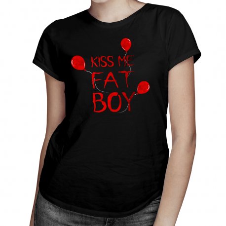 Koszulkowy, Koszulka damska, Kiss me Fat Boy, rozmiar M Koszulkowy
