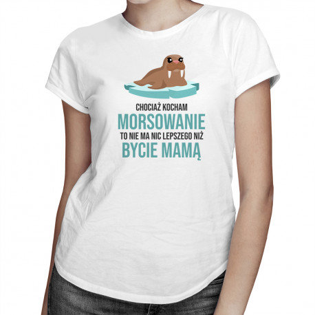 Koszulkowy, Koszulka damska, Kocham morsowanie - mama, rozmiar M Koszulkowy