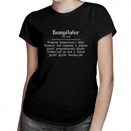 Koszulkowy, Koszulka damska, Kompilator, rozmiar XL Koszulkowy