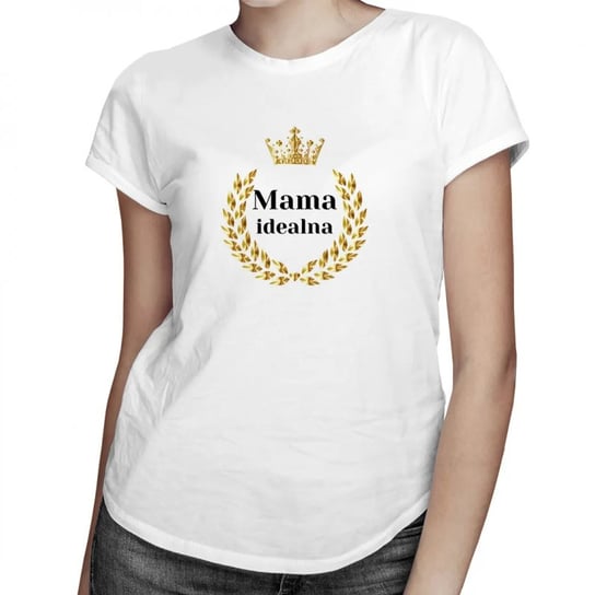 Koszulkowy, Koszulka damska, Mama idealna Koszulkowy