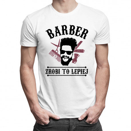 Koszulkowy, Koszulka męska, Barber zrobi to lepiej, rozmiar XXL Koszulkowy