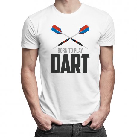 Koszulkowy, Koszulka męska, Born to play dart, rozmiar L Koszulkowy