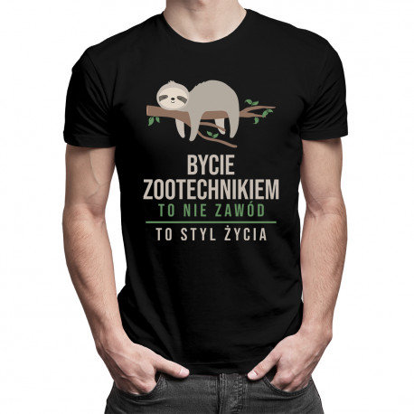 Koszulkowy, Koszulka męska, Bycie zootechnikiem to styl życia, rozmiar XL Koszulkowy