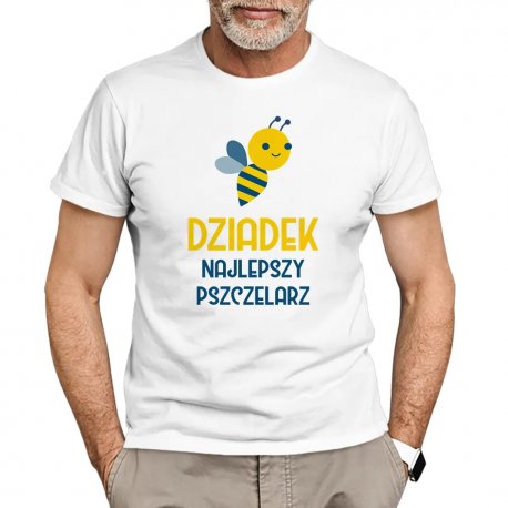 Koszulkowy, Koszulka męska, Dziadek - najlepszy pszczelarz, rozmiar XXL Koszulkowy