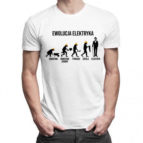 Koszulkowy, Koszulka męska, Ewolucja elektryka, rozmiar S Koszulkowy