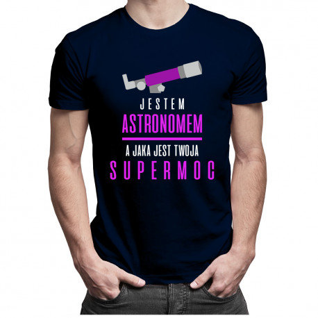 Koszulkowy, Koszulka męska, Jestem astronomem, jaka jest Twoja supermoc, rozmiar XXL Koszulkowy
