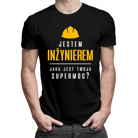 Koszulkowy, Koszulka męska, Jestem inżynierem - jaka jest twoja supermoc?, rozmiar L Koszulkowy