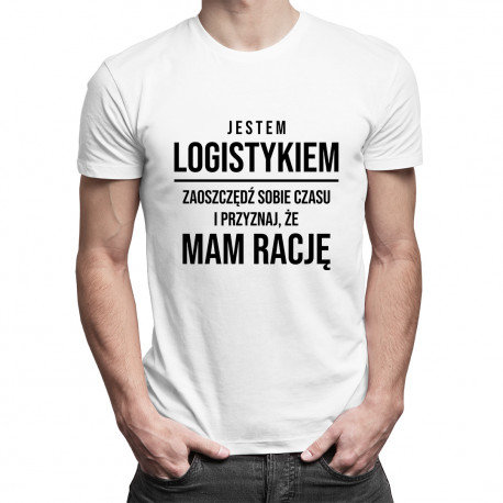 Koszulkowy, Koszulka męska, Jestem logistykiem, rozmiar M Koszulkowy