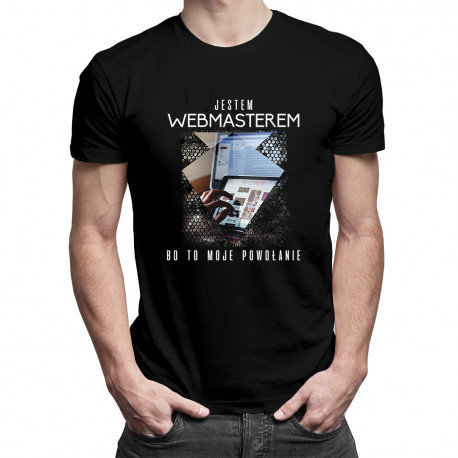 Koszulkowy, Koszulka męska, Jestem webmasterem, bo to moje powołanie, rozmiar XL Koszulkowy