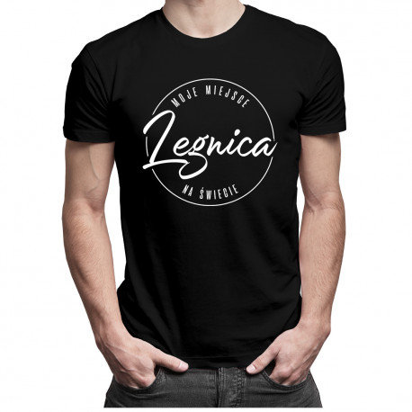 Koszulkowy, Koszulka męska, Legnica - Moje miejsce na świecie, rozmiar XXL Koszulkowy