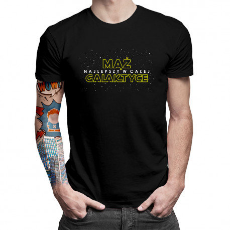 Koszulkowy, Koszulka męska, Mąż - najlepszy w całej galaktyce, rozmiar L Koszulkowy