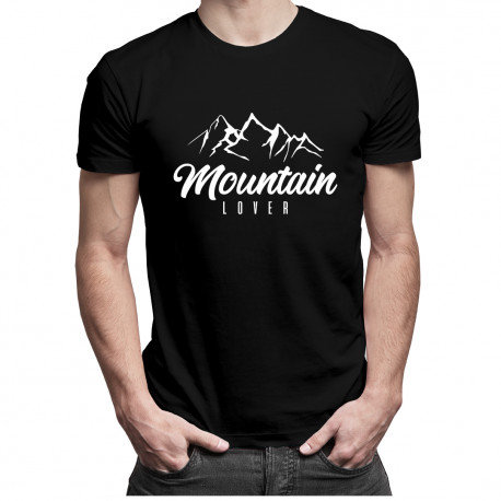 Koszulkowy, Koszulka męska, Mountain Lover- męska koszulka z nadrukiem, rozmiar M Koszulkowy